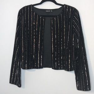 Nasty Gal velvet sequins embellished jacket